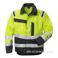 Wärme Winter wasserdichte Arbeitskleidung Hi Vis Safety Jacke